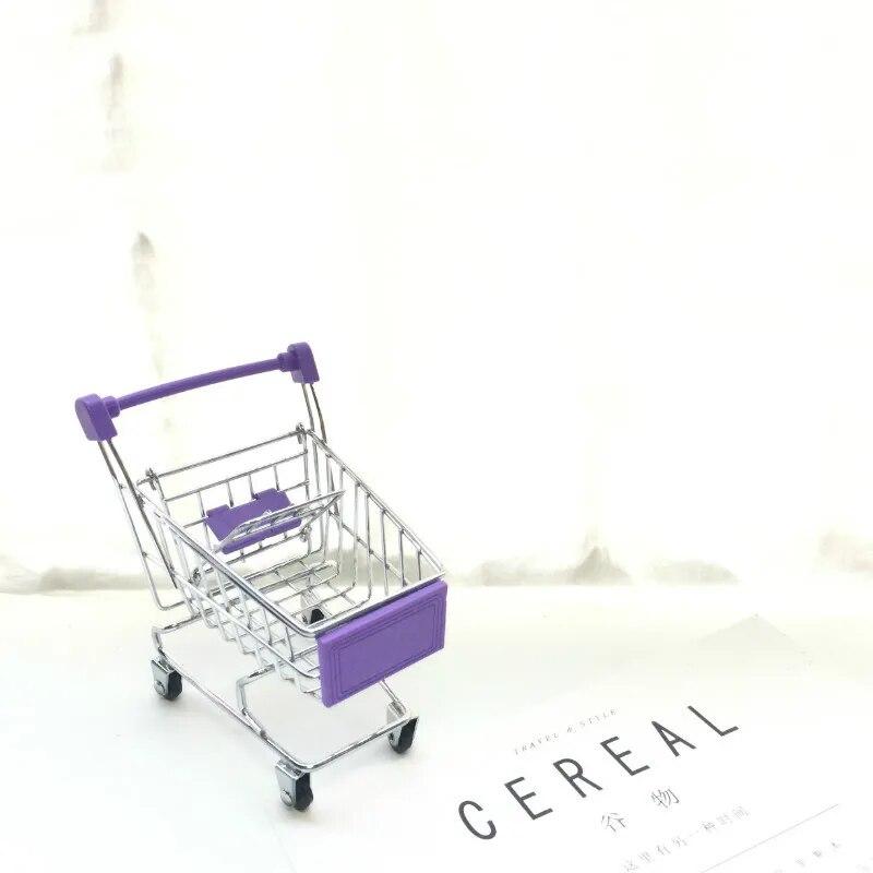 Мини-супермаркет, корзина для покупок, детские домашние игрушки, в которых можно хранить небольшие украшения, небольшие закуски 11x8.5x12cm